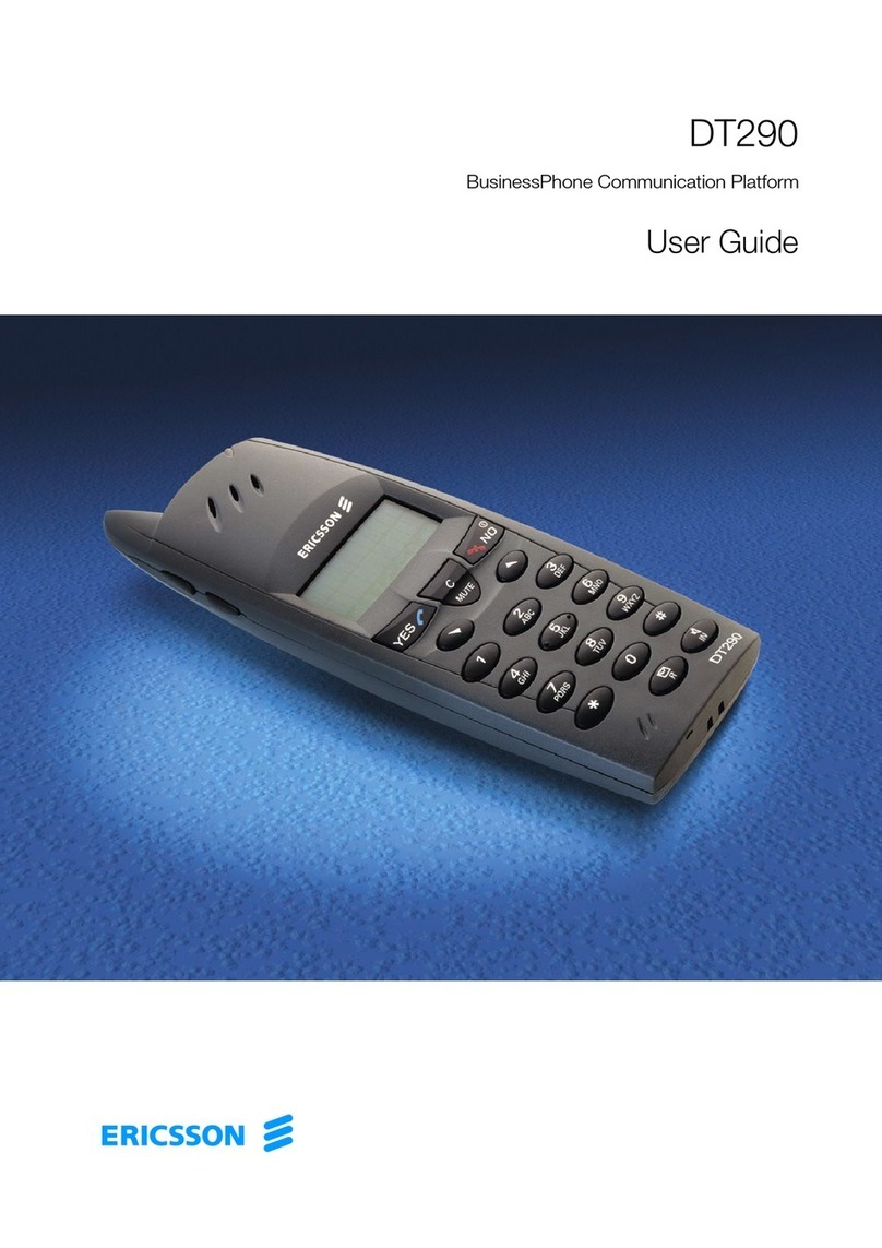 Ericsson DT290 User manual