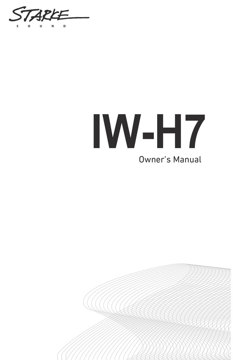 Starke sound IW-H7 owner's manual