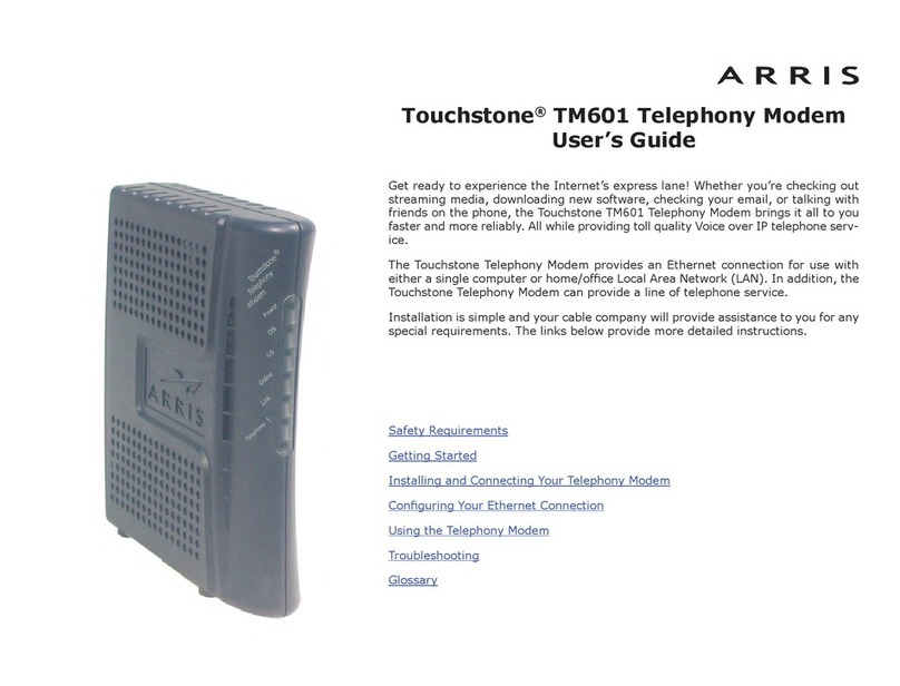 Arris Touchstone TM601 user guide