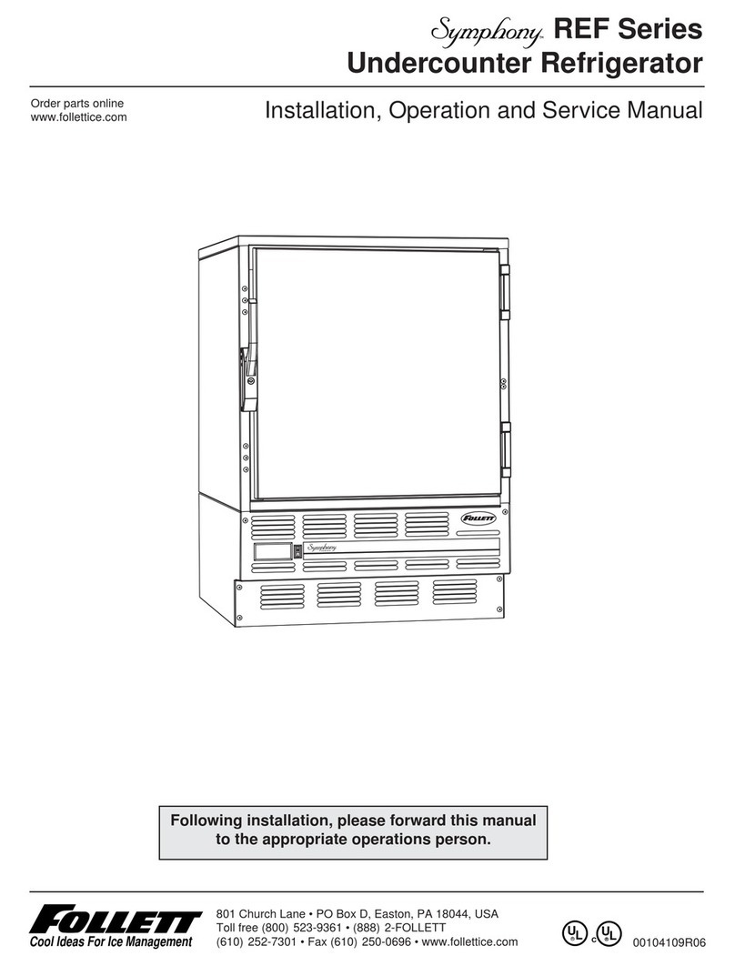 Symphony Symphony REF4-ADA Installation, operation and service manual