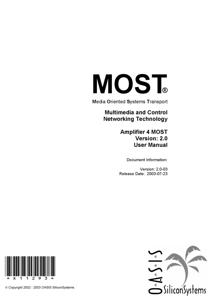 Oasis 4 MOST user manual