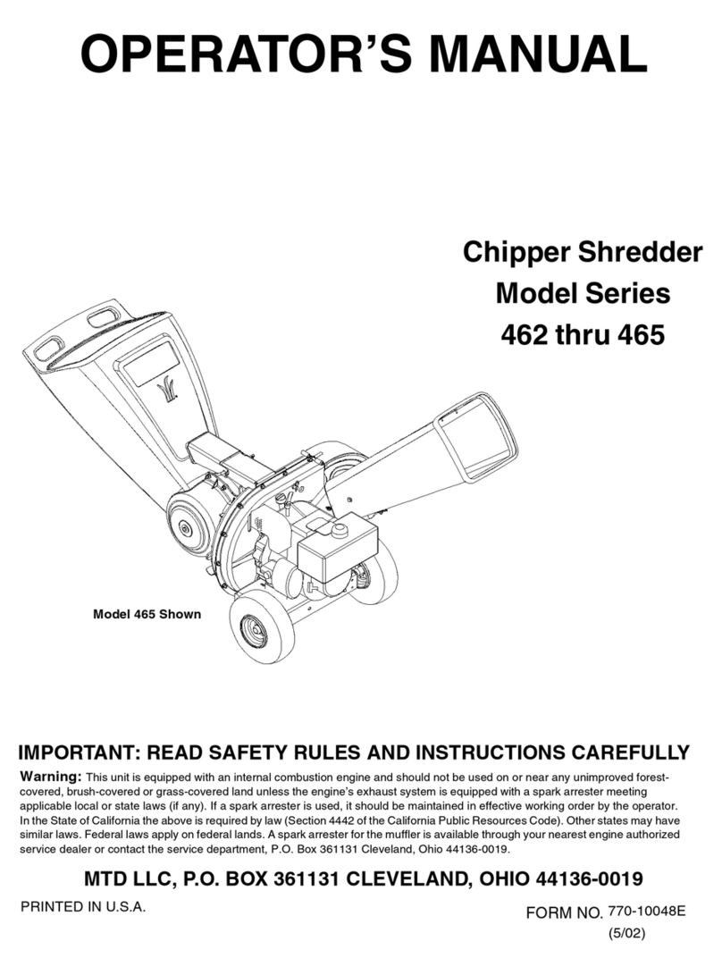 MTD Series 462 Operator's manual