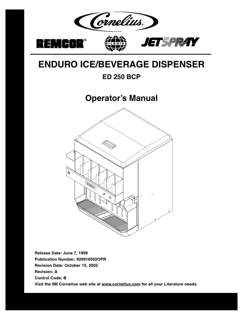 Cornelius ED 250 BCP Operator's manual