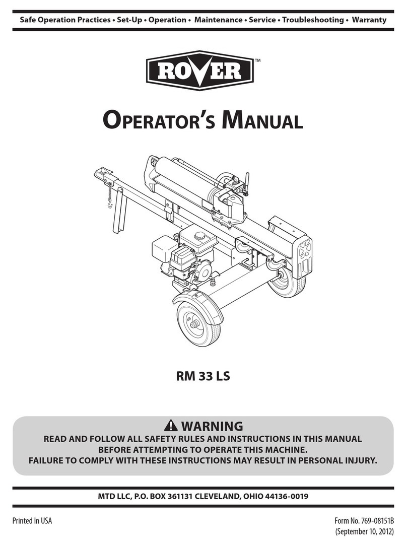 Rover RM 33 LS User manual