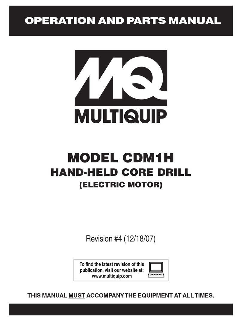 MULTIQUIP CDM1H Operation and parts manual