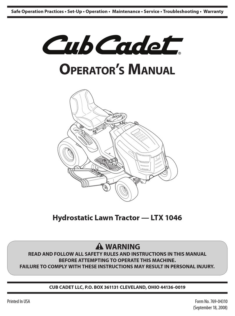 Cub Cadet LTX 1046 User manual Cub Cadet LTX 1046 User manual