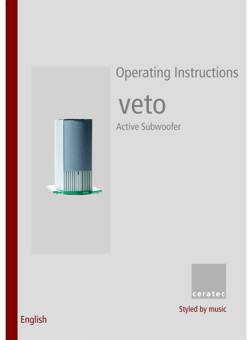 Ceratec Veto operating instructions