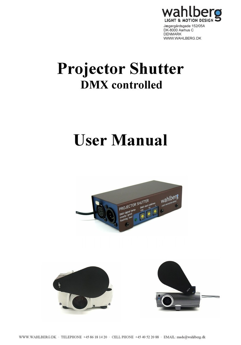 Wahlberg Projector Shutter user manual