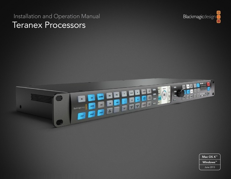 Blackmagicdesign Teranex Processors User manual