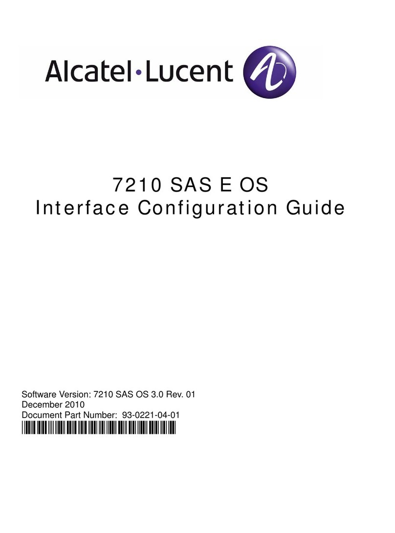 Alcatel-Lucent 7210 SAS E OS Configuration guide
