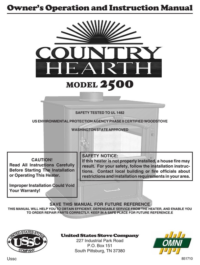 Country Hearth 2500 Owner's operation and instruction manual Country Hearth 2500 Owner's operation and instruction manual