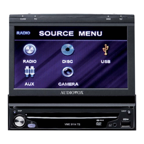 Audiovox VME 9114 TS User manual