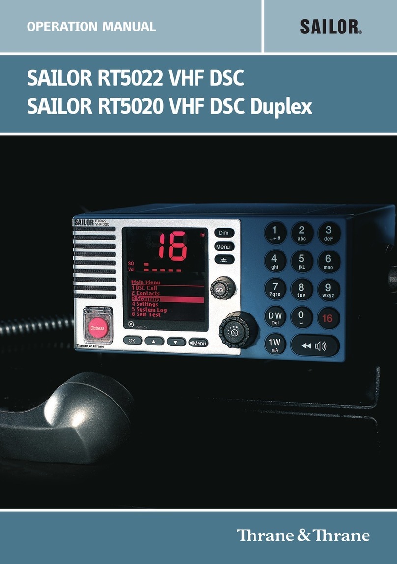 Sailor RT5022 VHF DSC Operation manual