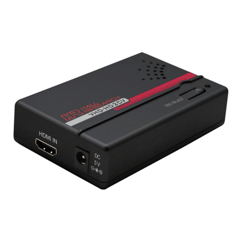 Hall Research Technologies VHD-HD2CV user manual Hall Research Technologies VHD-HD2CV user manual
