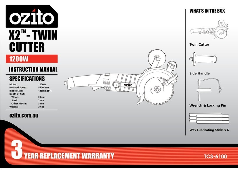 Ozito X2 TWIN CUTTER instruction manual