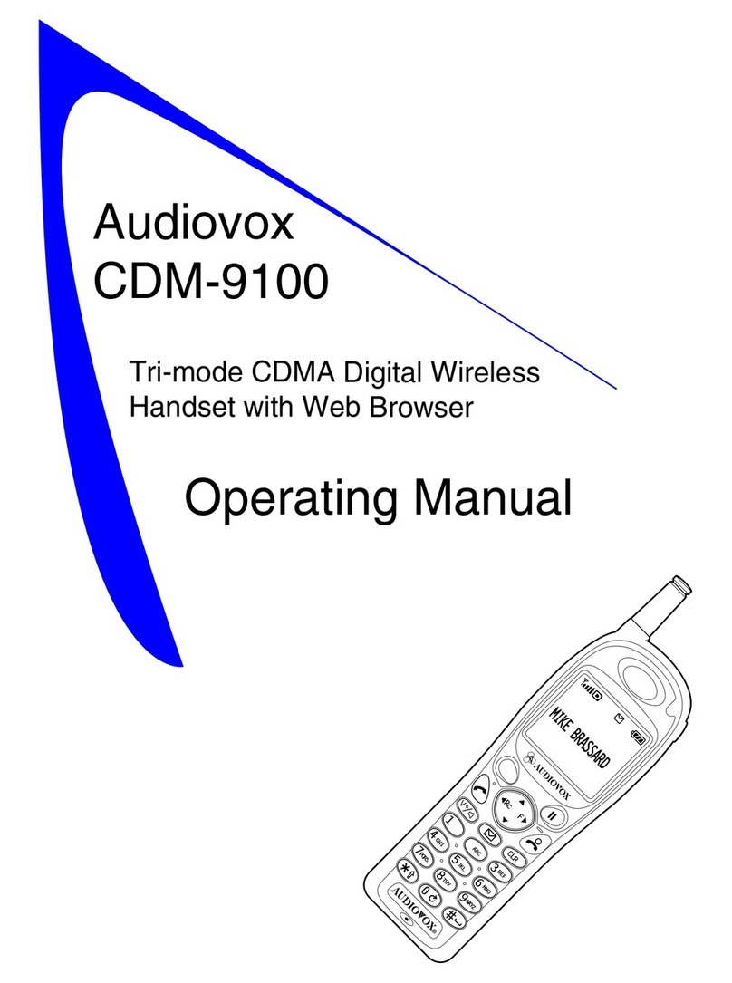 Audiovox CDM-9100 operating manual
