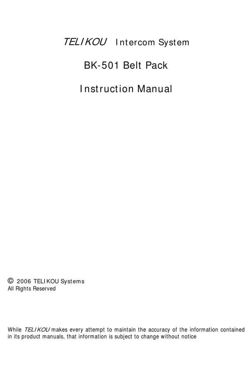Telikou BK-501 instruction manual