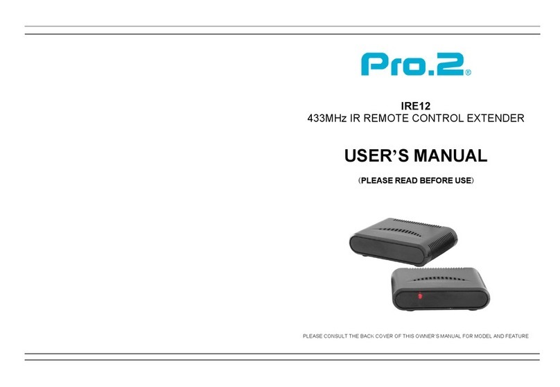 Pro2 IRE12 user manual