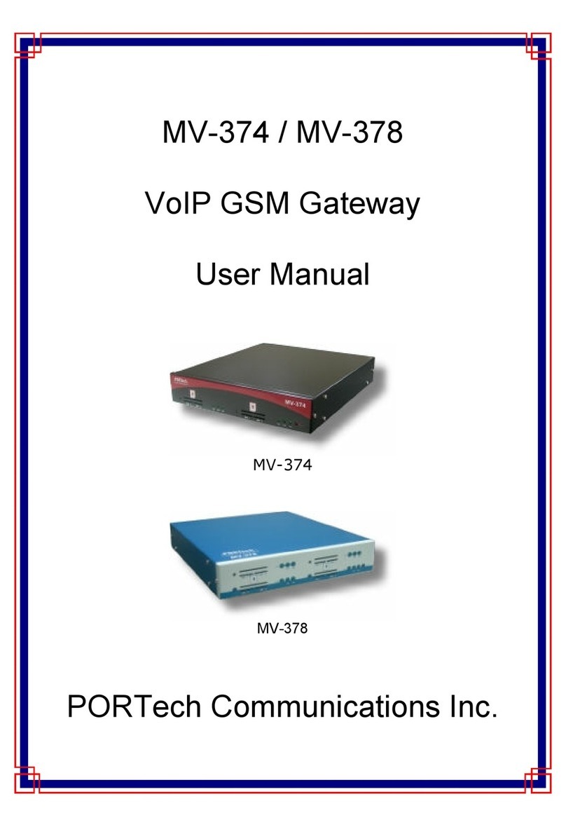 Portech MV-374 User manual