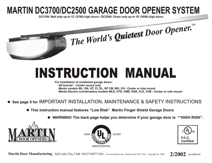Martin DC3700 instruction manual