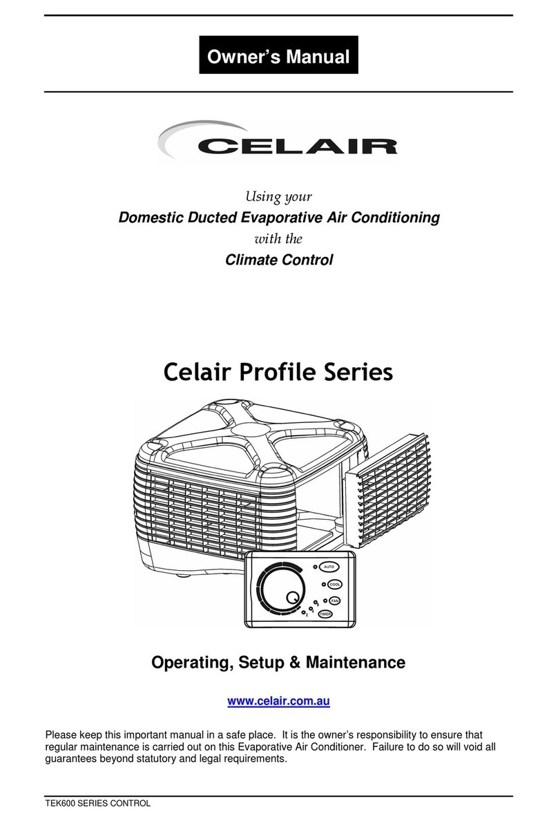 Celair Profile Series owner's manual