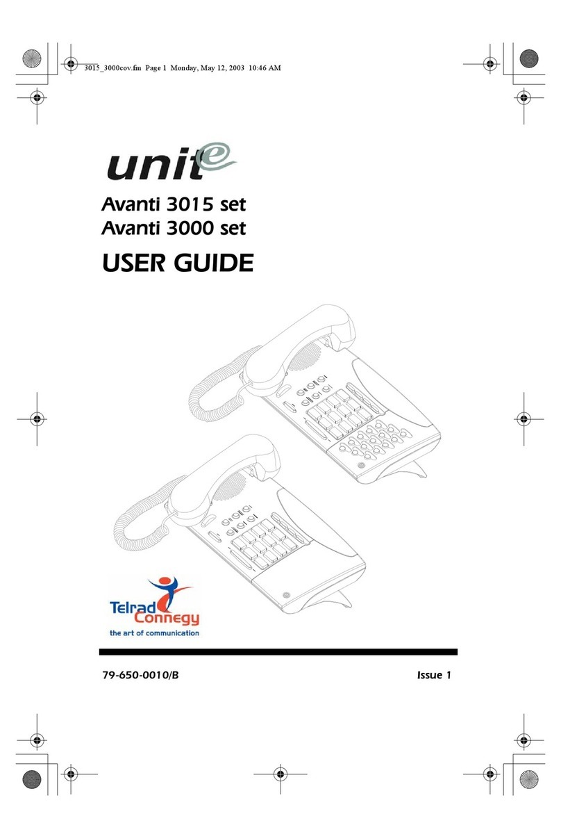 Telrad Connegy Avanti 3015 set user guide