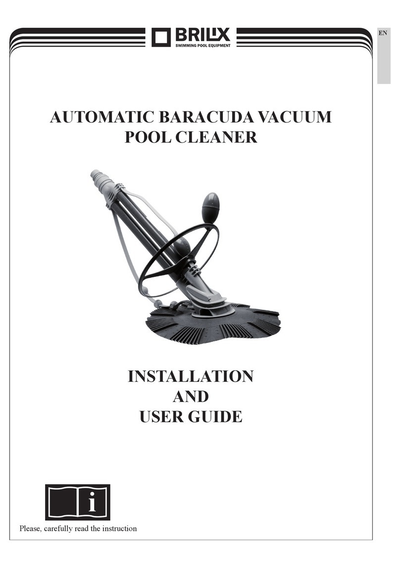 Brilix AUTOMATIC BARACUDA VACUUM POOL CLEANER Installation and user guide