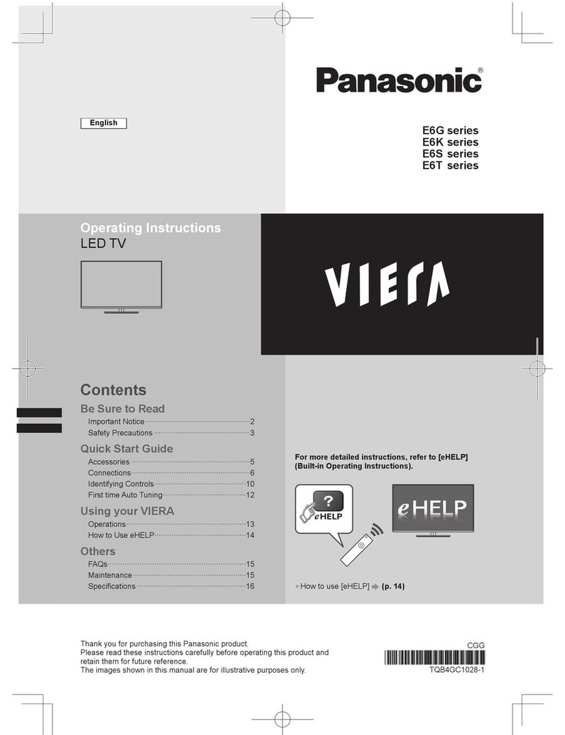 Panasonic E6G series User manual