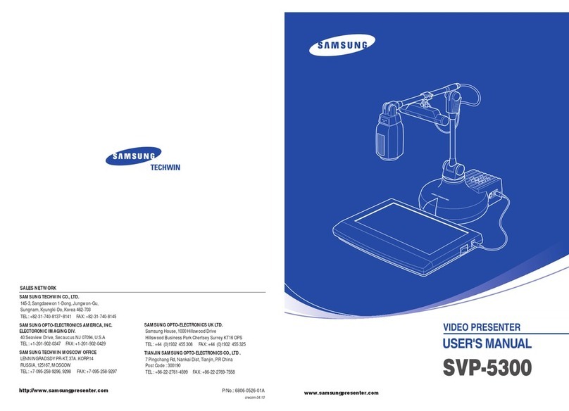 Samsung SVP-5300 User manual