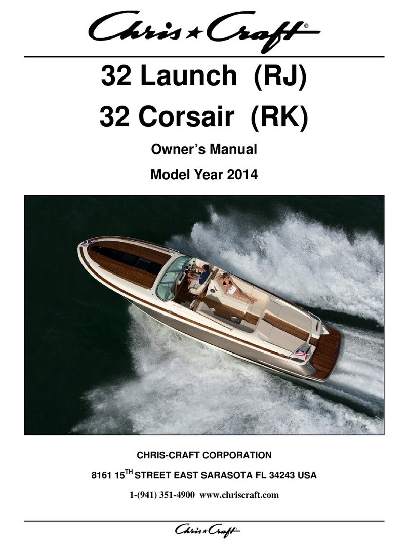 Chris-Craft 32 Launch (RJ) owner's manual