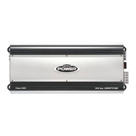 Jensen POWER 5500 Installation & operation manual