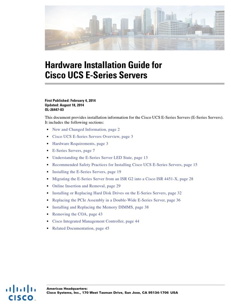 Cisco UCS E Series installation guide