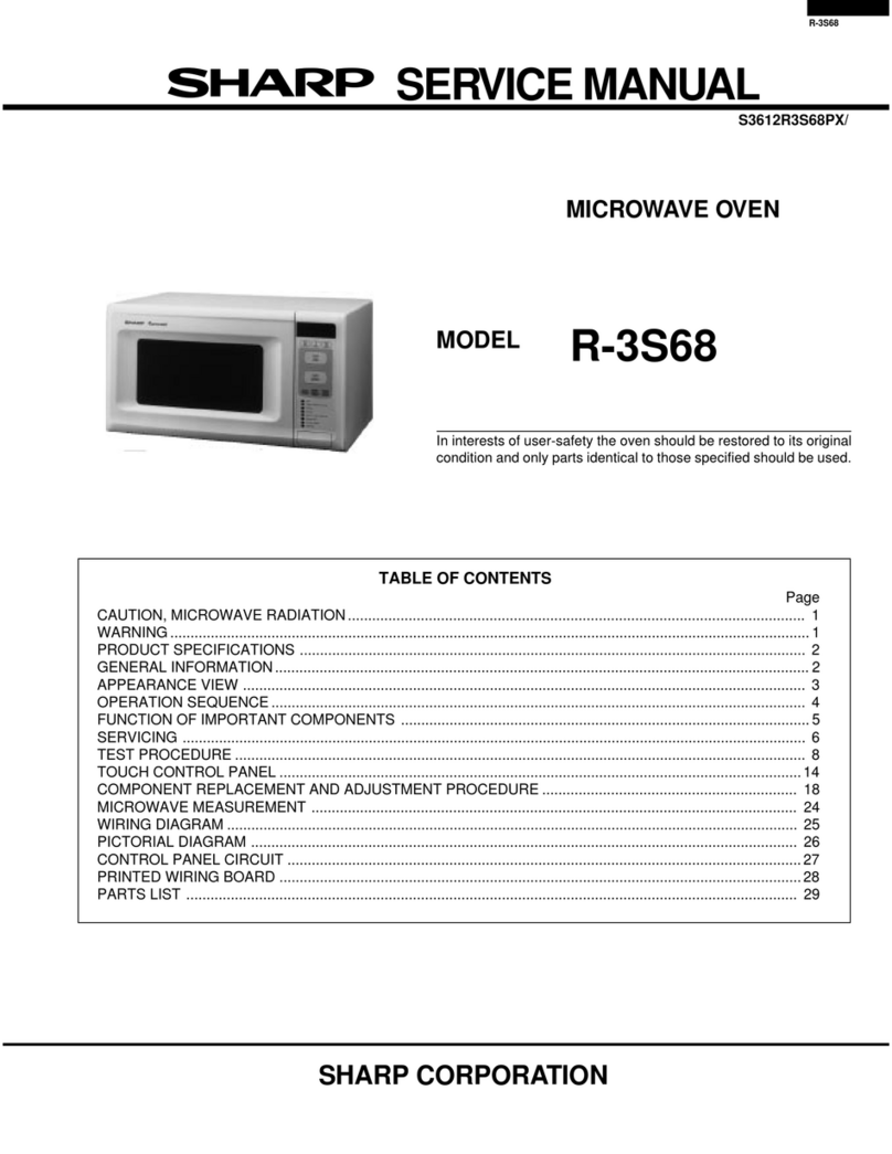 Sharp R-3S68 User manual