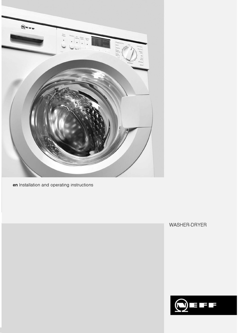 NEFF WASHER-DRYER User manual NEFF WASHER-DRYER User manual