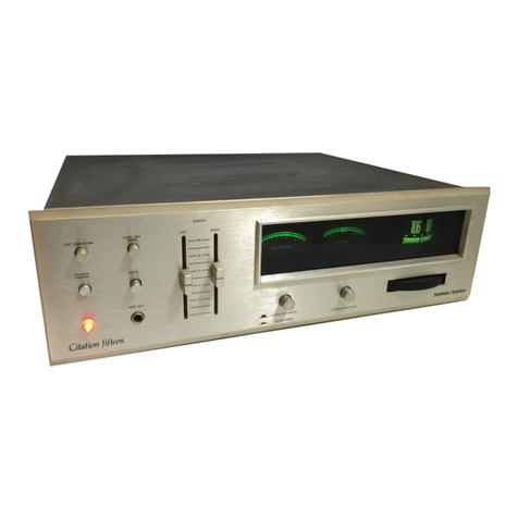 Harman Kardon The Citation Fifteen Technical manual Harman Kardon The Citation Fifteen Technical manual
