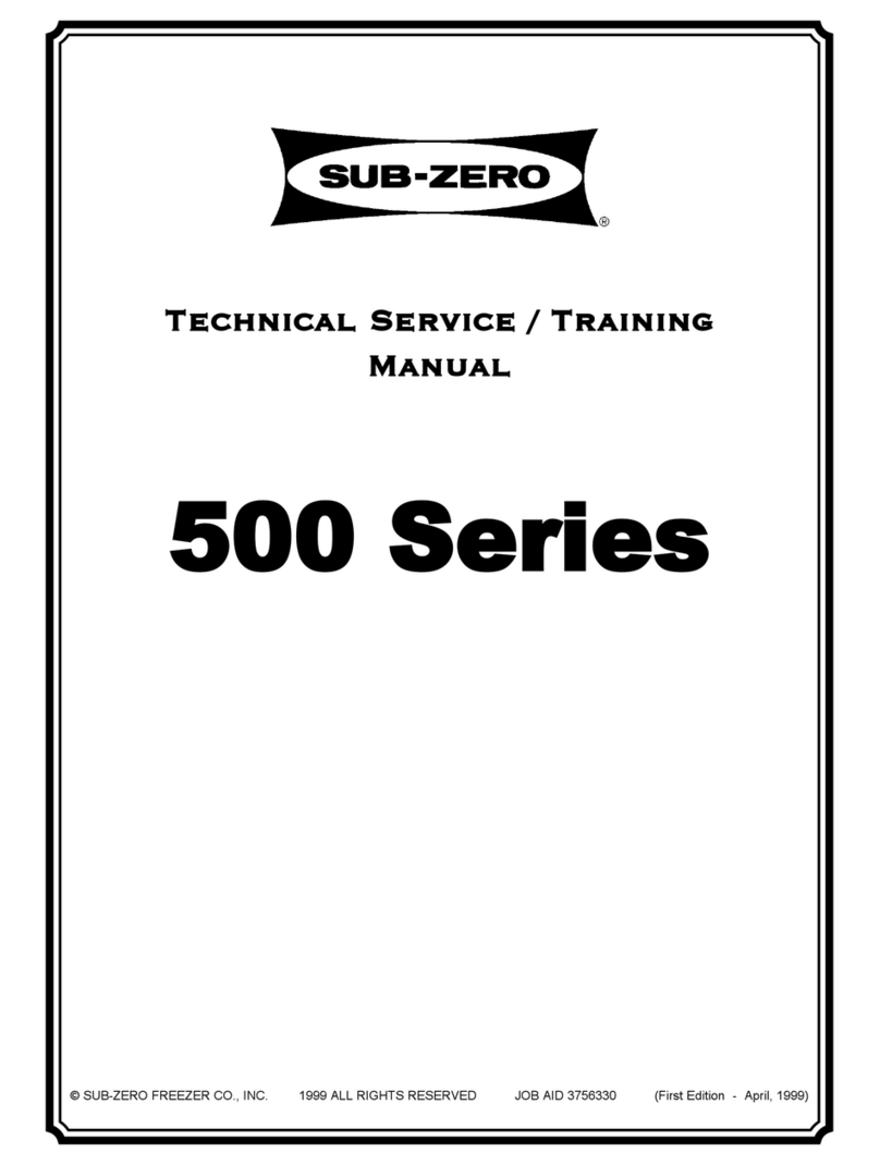 Sub-Zero 500 Series User manual