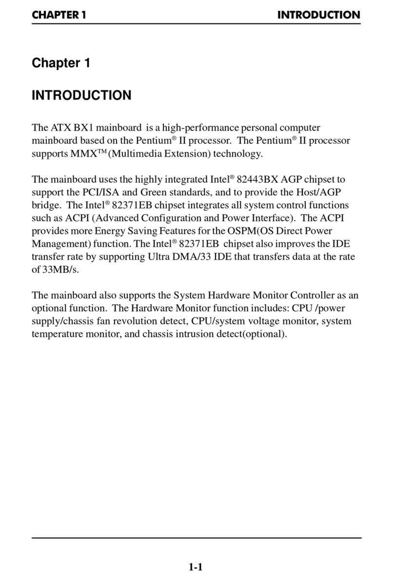 MSI ATX BX1 User manual