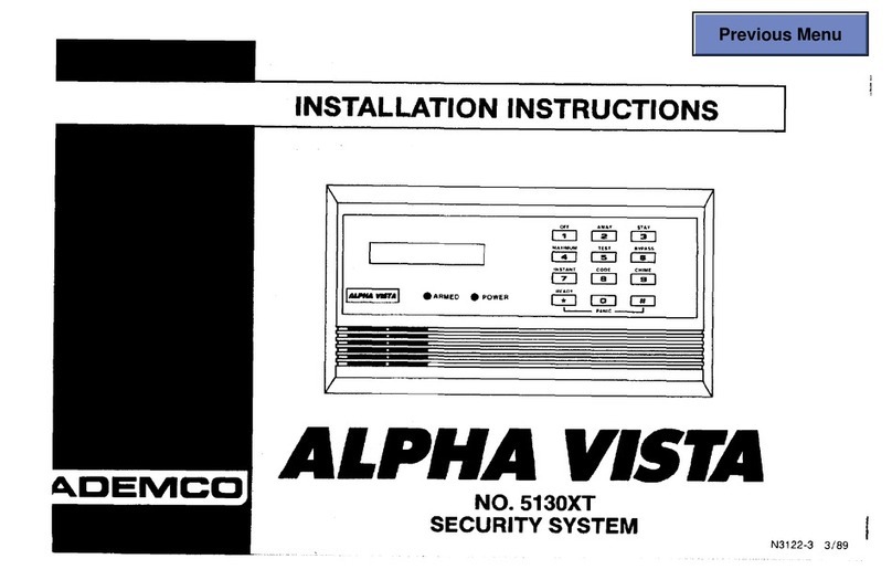 ADEMCO Alpha Vista 5130XT installation instructions ADEMCO Alpha Vista 5130XT installation instructions