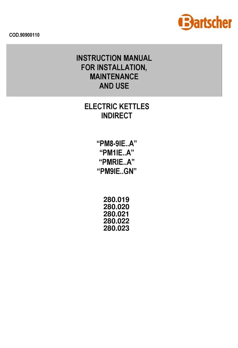 Bartscher PM8-9IE User manual