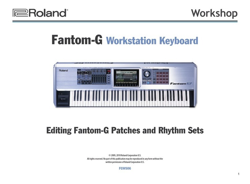 Roland Fantom G6 Specification sheet
