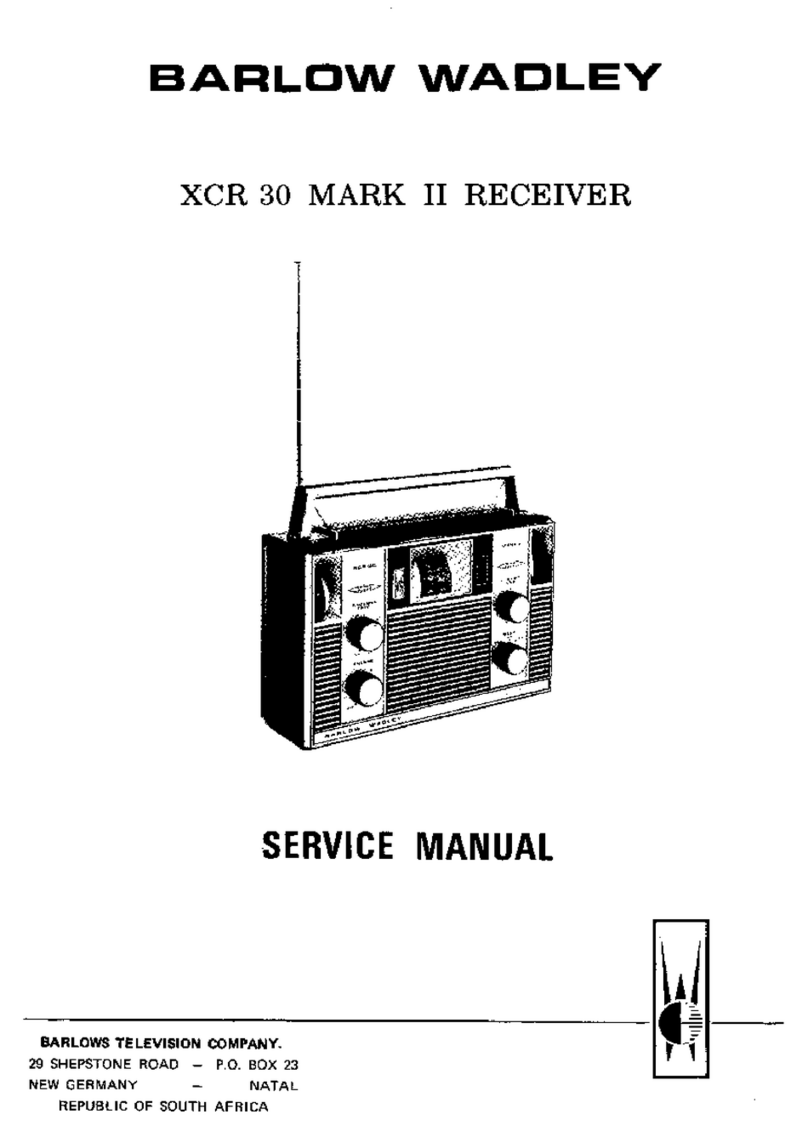 Barlow Wadley XCR 30 MARK II Service manual