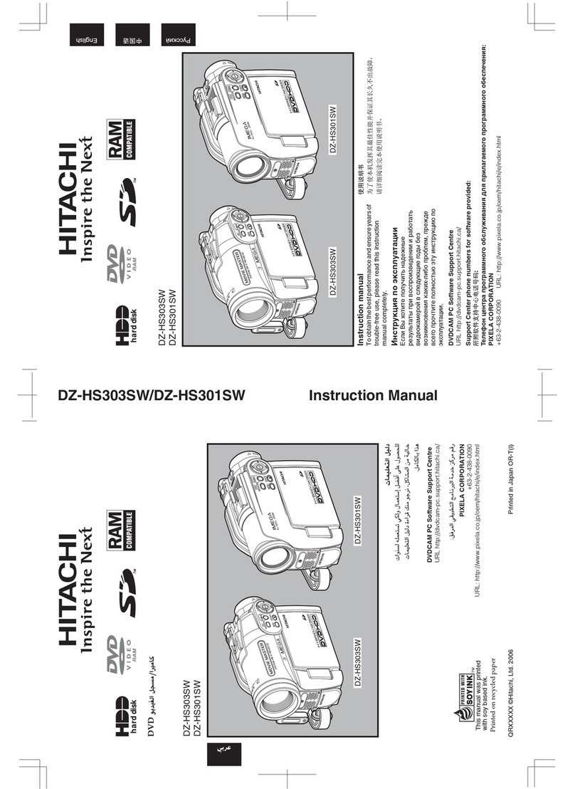 Hitachi DZ-HS303SW User manual