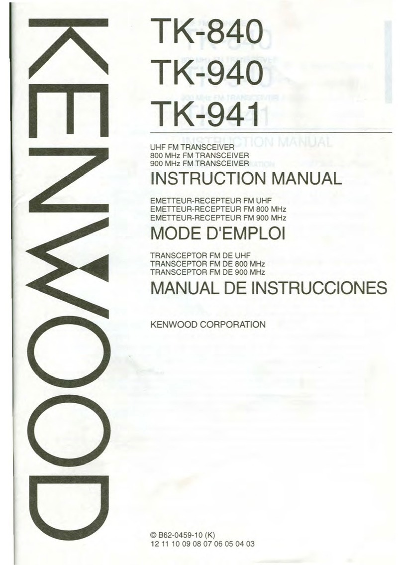 Kenwood TK-840 User manual Kenwood TK-840 User manual