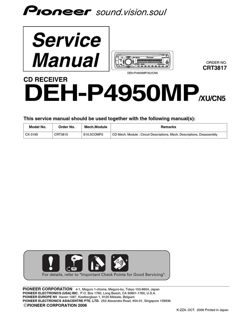 Pioneer DEH-P4950MP/XU/CN5 Service manual