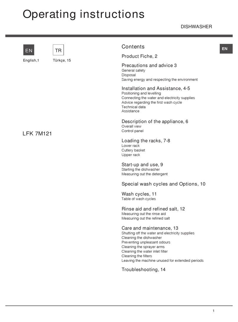 Hotpoint LFK 7M121 User manual Hotpoint LFK 7M121 User manual
