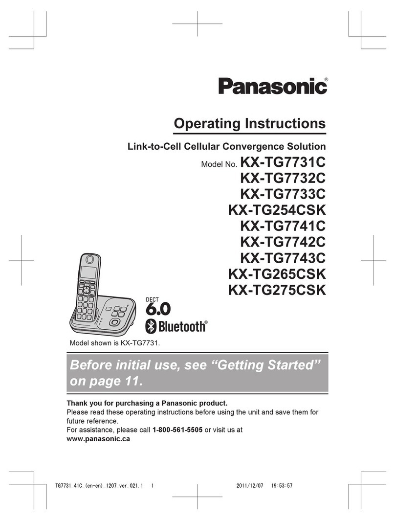 Panasonic KX-TG7731C operating instructions