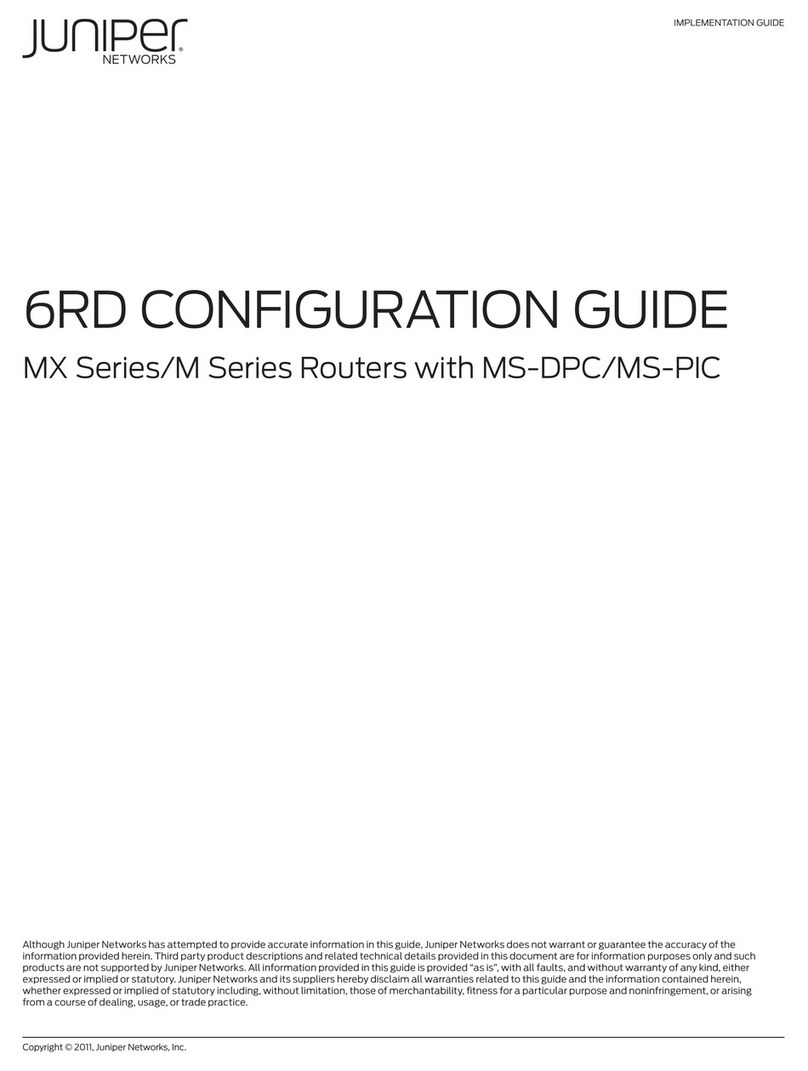 Juniper 6rd User manual Juniper 6rd User manual
