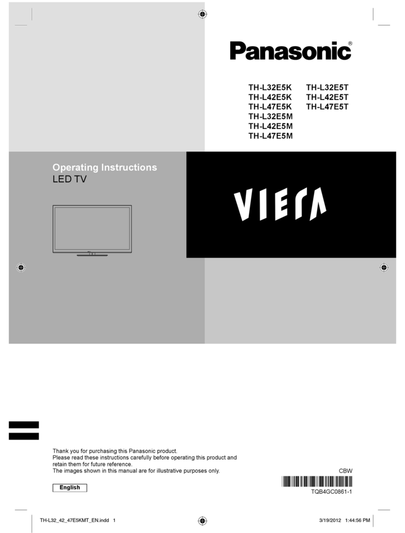 Panasonic Viera TH-L32E5K User manual