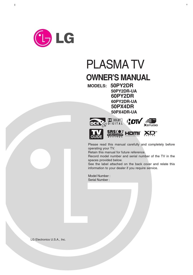 LG 50PY2DR User manual