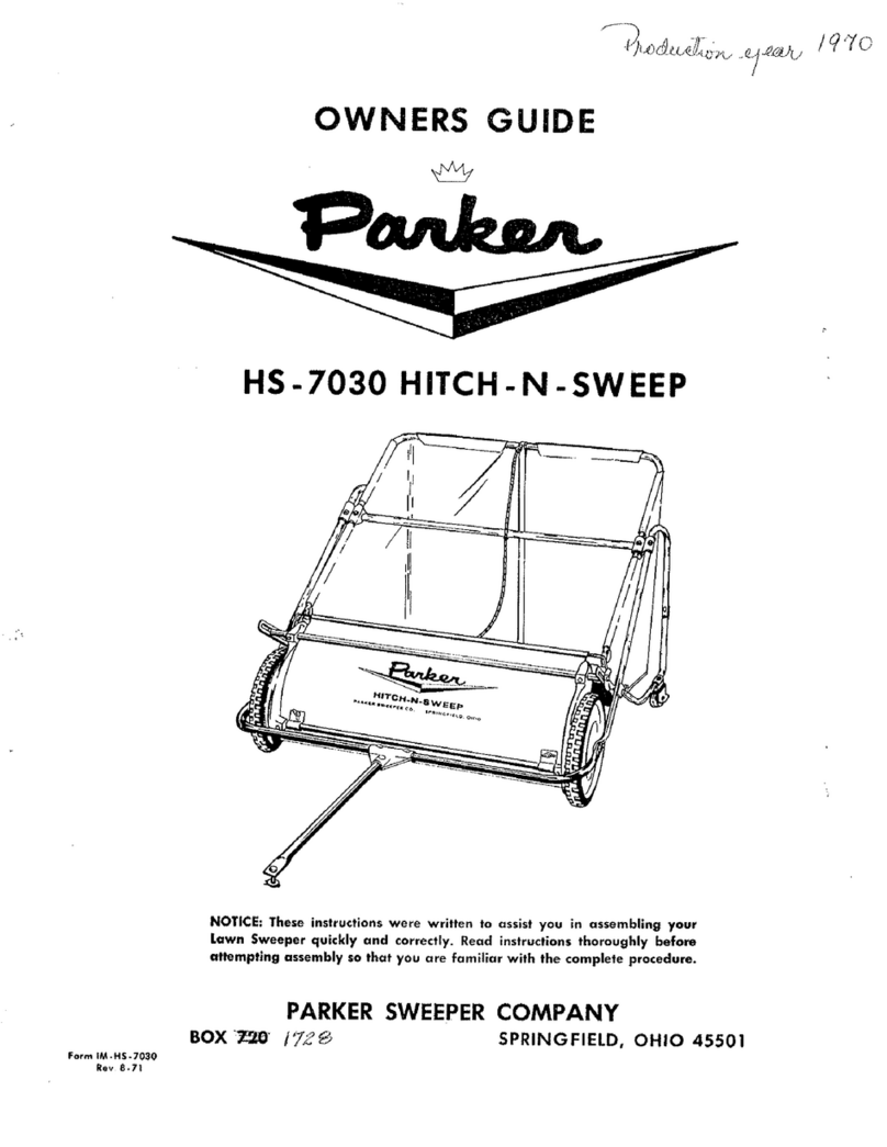 Parker HS-7030 HITCH-N-SWEEP User manual